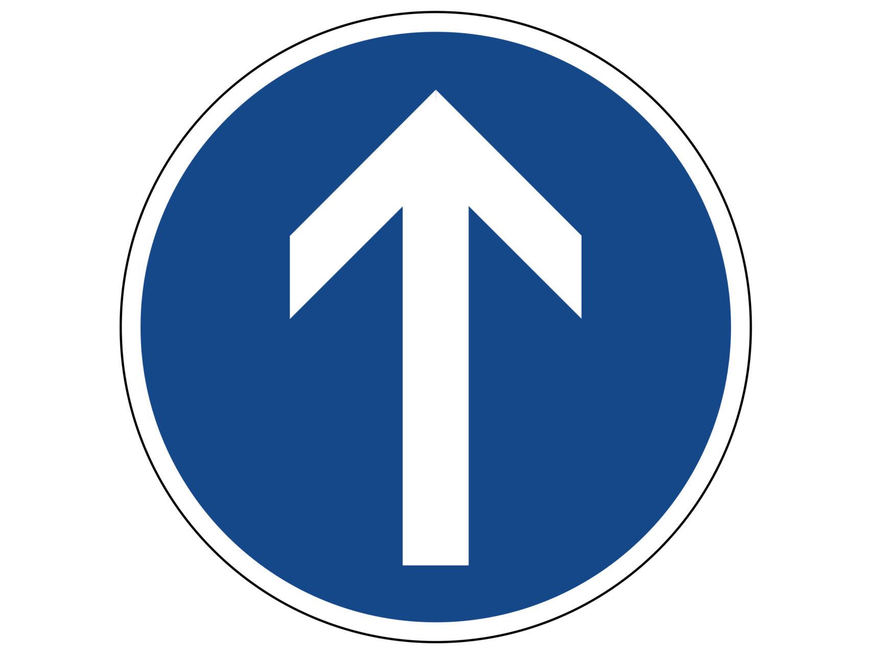 Знак движение только направо